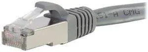 C2G 00789 Cat6 Cable - Snagless Shielded Ethernet Network Patch Cable, Gray (30 Feet, 9.14 Meters)