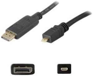 5PK 3ft HDMI 1.4 Male to Micro-HDMI 1.4 Male Black Cables For Resolution Up to 4096x2160 (DCI 4K) -