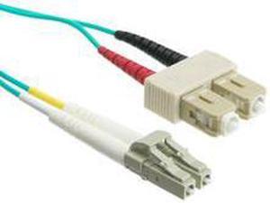 10 Gigabit Aqua Fiber Optic Cable, LC / SC, Multimode, Duplex, 50/125, 20 meter (65.6 foot)