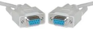DB9 Female Serial Cable, DB9 Female, UL rated, 9 Conductor, 1:1, 15 foot