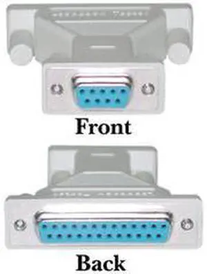 DB9 Female / DB25 Female Serial Loop Back Tester