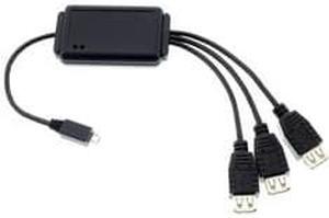 USB OTG Adapter, OTG USB Micro B Male to USB 3 Type A Female, USB On The Go Hub