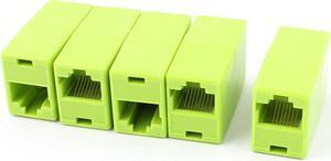 5Pcs RJ45 8P8C F/F Network Cable Connector Adapter Extender Coupler Joiner