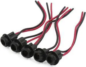 5pcs T10 194 W5W 2825 LED Bulb Socket Extension Wire Harness Adapter Connectors
