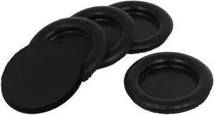 5pcs Black Rubber Closed Blind Blanking Hole Wire Cable Gasket Grommets 30mm