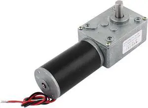 DC 12V 30RPM 8mmx14mm D-Shape Shaft Electric Power Turbo Worm Geared Motor