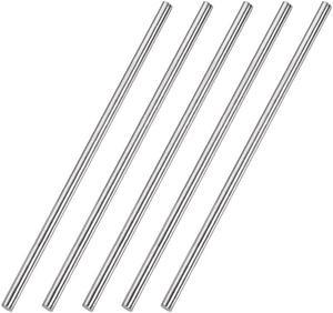 4mm x 150mm 304 Stainless Steel Solid Round Rod for DIY Craft - 5pcs