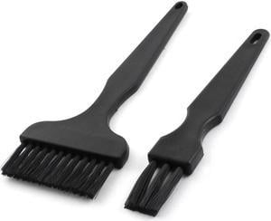 2 x Black Handle PCB Rework Dust Cleaning Tool Anti Static ESD Brush Kit