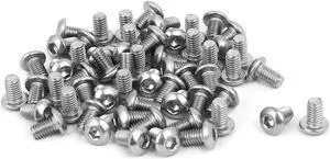 M3 x 5mm 304 Stainless Steel Hex Socket Button Head Cap Screws Bolts 60PCS