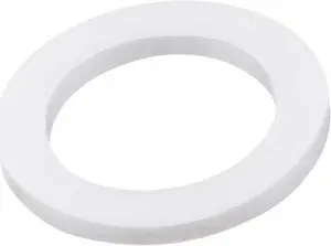 PTFE Flat Washers 24mm OD 16mm ID 2mm Thick Flange Gasket, White Pack of 10