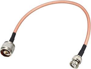 Low Loss RF Coaxial Cable Connection Coax Wire RG-142 N Male to BNC Male 30cm