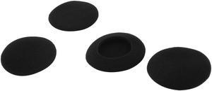 4pcs Black Sponge Earphone Headset Earpiece Headphone Foam Covers Cushions Pad