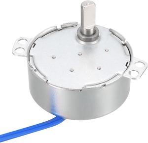 Electric Synchron Motor Turntable Synchronous Motor 100-127 VAC 20-24RPM 50/60 Hz 4W CW Direction for Hand-Made, Model or Guide Motor