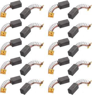 10Pairs 12.7x7.4x6.4mm Carbon Brushes Power Tool for Electric Hammer Drill Motor