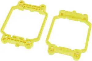 Global Bargains 2 Pcs CPU Cooler Retention Mount Holder Bracket  Yellw for AMD AM2  940