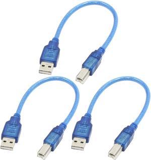 30cm Type A Computer USB2.0 Male to Printer Type B Male Adapter Cable 3Pcs