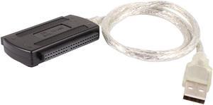 Computer USB 2.0 to SATA IDE 40 Pin Female Cable Adapter for 2.5 3.5 Hard Disk
