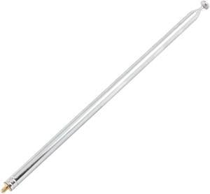 Unique Bargains 110cm Long 7 Sections Retractable AM FM Radio Antenna Silver Tone