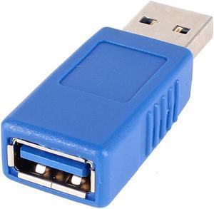 Unique Bargains Mini Straight USB 3.0 A Male to Female Conector Converter Adapter Blue