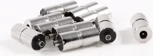 10 Pcs DC Power Plug 2.5mm x 0.7mm x 15mm Female Jack Connector Adapter Solder