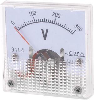 Unique Bargains AC 300V Volt Square Face Voltage Meter Analog Voltmeter 91L4