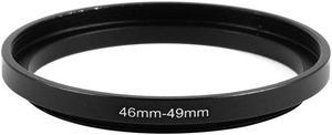 Unique Bargains 46mm-49mm 46mm to 49mm Black Step Up Ring Adapter for Camera