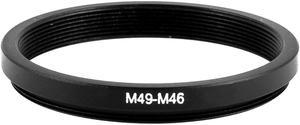 Unique Bargains Camera Parts 49mm to 46mm Lens Filter Step Down Ring Adapter Black