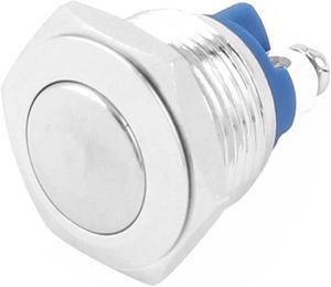 Unique Bargains SPST 2-Screw Termianls 16mm Panel Mount Momentary Metal Push Button Switch Unique Bargains SPST 2-Screw Termianls 16mm Panel Mount Momentary Metal Push Button Switch