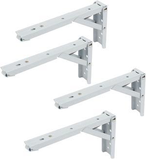 4pcs 90 Degree Shop Wall Mount Folding Support Shelf Bracket 8" x 4"
