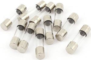 Unique Bargains 10 Pcs 250V 0.4A Quick Fast Blow Glass Fuses Tube 5mm x 20mm