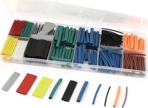 Unique Bargains 280 Pcs 2:1 Heat Shrink Wire Wrap Assortment Kit Tubing Cable Sleeve Tube 9 Size