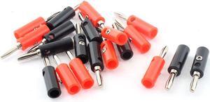Audio Speaker Cable Wire 4mm Banana Plug Connector Adapter Black Red 10 Pairs
