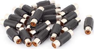 20 Pcs Single RCA Phono Coupler Female to Female Audio Converter Adapter