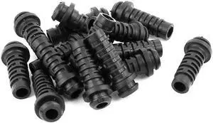15 Pcs Rubber Strain Relief Cord Boot Guard Wire Cable Sleeve Hose 27mm Long