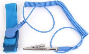 Blue Anti-static Antistatic ESD Ground Strap Wrist Band Grounding Bracelet