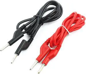 Unique BargainsLaboratory Power Supply 10A Banana Jack Audio Video Test Wire Cable 1M Long Pair