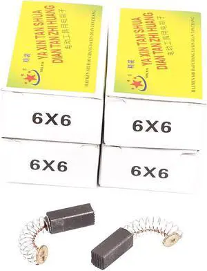 5 Pairs 17x6x6mm Carbon Brushes Power Tool for Electric Hammer Drill Motor