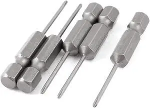 5pcs 1/4" Hex Shank 1.5mm PH00 Magnetic Phillips Crosshead Screwdriver Bits 50mm