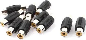 RCA Female to RCA Female Jack Audio Cable Joiner Coupler Adapter Connector 10pcs