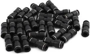 30Pcs Pneumatic Air 2 Way Quick Fitting Straight Push In Connector 8mm Tube Hose