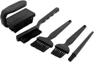 5PCS Black Plastic Handle Conductive Ground ESD Anti Static Brush