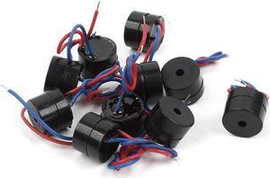 Unique Bargains 10PCS DC12V 2 Wires Connector Active Alarm Electronic Buzzer 12mmx9.5mm