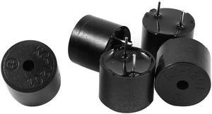 Unique Bargains 5pcs DC 1.5V 30mA Industrial Electronic Continuous Sound Buzzer Black 12x9.5mm
