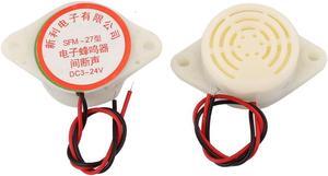 SFM-27 DC 3-24V 90DB Intermittent Beep Alarm Electronic Buzzer Sounder 2pcs