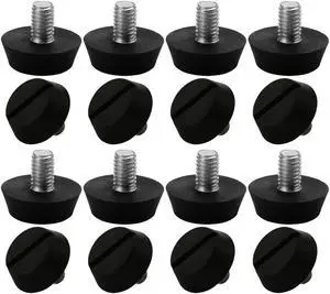 M6 x 10 x 20mm Leveling Feet Adjustable Leveler Protector for Sofa Leg 16pcs