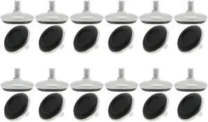 M6 x 10 x 30mm Leveling Feet Adjustable Leveler Cover for House Chair Leg 24pcs