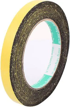 12mm x 1mm Single Sided Self Adhesive Shockproof Sponge Foam Tape 5M Length