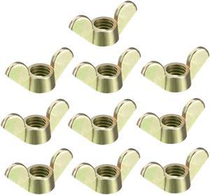 M8 Wing Nuts Zinc Plated Fasteners Parts Butterfly Nut Bronze Tone 10pcs