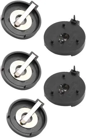 5 Pcs CR2430 Coin Button Battery Holder Plastic Container Case