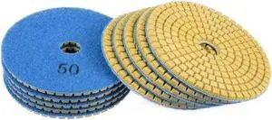 Diamond Polishing Sanding Grinding Pads Discs 4 Inch Grit 50 10 Pcs for Granite Concrete Stone Marble